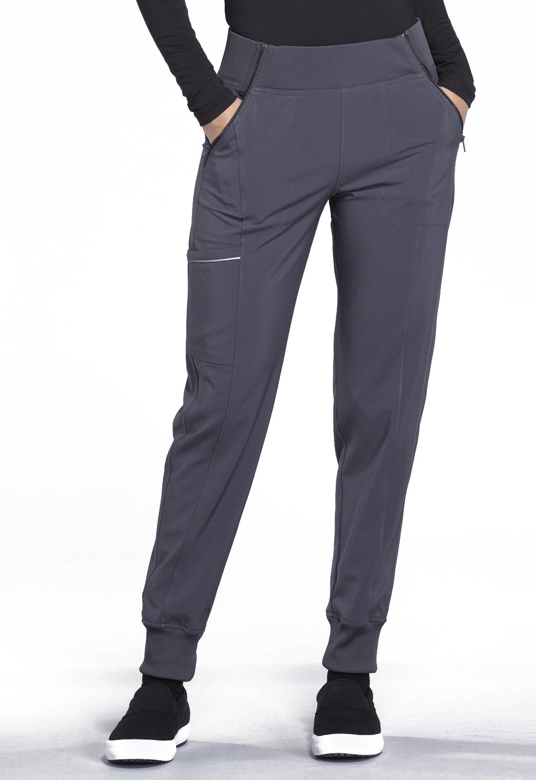 Cherokee Infinity Scrubs Pant for Women Mid Rise Jogger CK110A, XS, Pewter - Walmart.com