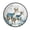 Beautiful Watercolor Deer, variant on 36.2 Inch Round Floor Mat A Large Group Of Dogs Carpet Decor Rug for Living Room Bedroom