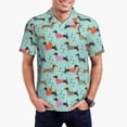 thumbnail image 1 of Balery Christmas Dachshund Camisa Polo de Hombre con Estampado, de Manga Corta y Tejido Medio, Camisa Tipo Golf Polo-4X-Large, 1 of 6