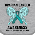 thumbnail image 4 of Inktastic Ovarian Cancer Awareness Hope Support and Love Boys or Girls Baby Bib, 4 of 4