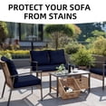 thumbnail image 3 of SUKAIKEQA Outdoor Cushion Covers Set,8PCS Patio Furniture Couch Seat Slipcovers, Replacement for Sofa Sectional Chair(Cover，Only), 3 of 6