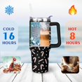 thumbnail image 4 of Christmas 40 OZ Tumbler with Handle Stainless Steel Christmas Snowflake Ball Cup Decorative Tumbler for Home Office Supplies Birthday Christmas for Women Men Friend Dad, 4 of 6
