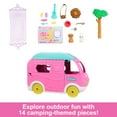 thumbnail image 3 of Barbie Chelsea 2-in-1 Camper Playset with Chelsea Small Doll, 2 Pets & 15 Accessories, 3 of 6