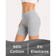 thumbnail image 6 of Finetoo Cotton Underwear for Women Boy Shorts Full Coverage High Waisted Panties Boxer Briefs Packs 3 Pack M, 6 of 6