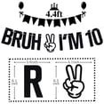 thumbnail image 2 of Banner Tivurcia Bruh tengo 10 años negro con brillo 2 m, 2 of 7