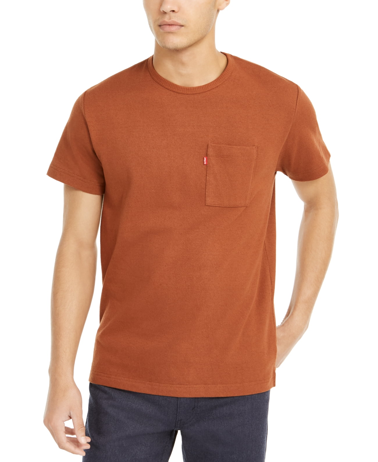 Levi's Men's Heavyweight Pocket T-Shirt – Brown, X-Large 