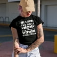 thumbnail image 2 of I Have Two Titles, Mom & Stepmom, I Rock Them Both, Mother's Day, Black T-Shirt, XL, 2 of 5
