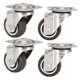 thumbnail image 2 of 4 ruedas giratorias universales TPR silenciosas de 360 grados de repuesto para muebles de silla de casa 38 ruedas de dirección, 2 of 15