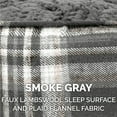 thumbnail image 4 of FurHaven Pet Dog Bed | Deluxe Orthopedic Plaid Mattress Pet Bed for Dogs & Cats, Smoke Gray, Small, 4 of 7