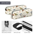 thumbnail image 4 of Yiaed Little Birds Print Leather Pencil Case - Leather Pen Pencil Holder - Elegant & Practical Pencil Pouch for Work & Office, 4 of 7