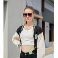 thumbnail image 5 of FEISEDY Women Square Oversized Sunglasses One Piece Fashion Female Big Large Frame UV400 B2539, 5 of 16