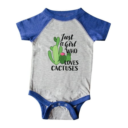 

Inktastic Just a Girl Who Loves Cactuses Gift Baby Girl Bodysuit