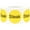 Brown, variant on Yellow with Black Egg Circle Dot Adhesive Stickers, 1 Inch Round Labels, 500 Total Stickers