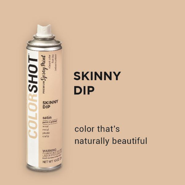 Colorshot Aerosol Spray Paint - Skinny Dip Tan Satin - 10 oz