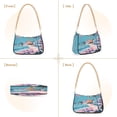 thumbnail image 2 of Ryvnso Seaside Scenery Womens Chain Shoulder Bag Tote Handbags Clutch Hobo Purse with Zipper for Travel, 2 of 7
