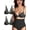Black*2, variant on Women's Full Coverage Laser Push Up Bra With Back Lace Support work out T-Shirt/Tank Top Bra