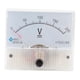 thumbnail image 4 of Voltímetro 85C1 DC 0-20V 0-50V 0-100V 0-300V 0-500V Rectangular Clase 2.5 Analógico CC 0-200 V, 4 of 9