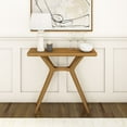 thumbnail image 2 of Plank+Beam Verso Console Table, 36 Inch Solid Wood Modern Sofa Table, Narrow Entryway Table for Hallway, Behind the Couch, Living Room, Foyer, Pecan, 2 of 8