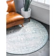 thumbnail image 2 of Unique Loom 3133029 4 x 4 ft. Olympia New Classical Round Rug, Blue, 2 of 2