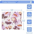 thumbnail image 4 of Coolnut Watercolor Flowers Washcloths Towels, Highly Absorbent and Soft Cotton Face Cloths, 6 Pack Quick Dry Wash Cloths - 12 X 12 Inches Washcloth Gift, 4 of 7