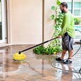 thumbnail image 4 of Car Pressure Washer Rotated Flat Surface Cleaner Round Garage Door Tools with Long Handle for Home Vehicle, 4 of 5