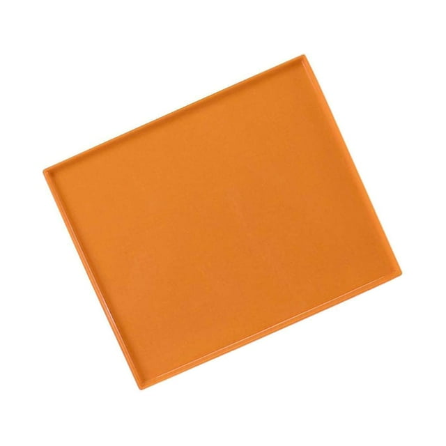 Tapis de Cuisson en Silicone Antiadhésif 26x31cm Rouleau Suisse Feuille de Cuisson pour Gâteau Orange