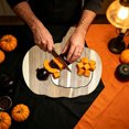thumbnail image 7 of Halloween Pumpkin Shaped Wood Cutting Board for Kitchen Decoration, Gothic Cutting Boards with Handle, Charcuterie Wooden Boards, Fall Serving Platter Decoration Thanksgiving Cheese Board Gift, 7 of 7