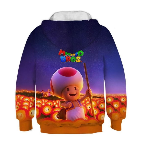 Mario Hoodie, Boy Hoodie, Unisex Hoodie, Cartoon Hoodie-week