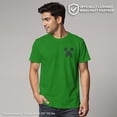 thumbnail image 2 of Men's Minecraft Faux Pocket Creeper  Graphic Tee Kelly Green 2X Large, 2 of 10