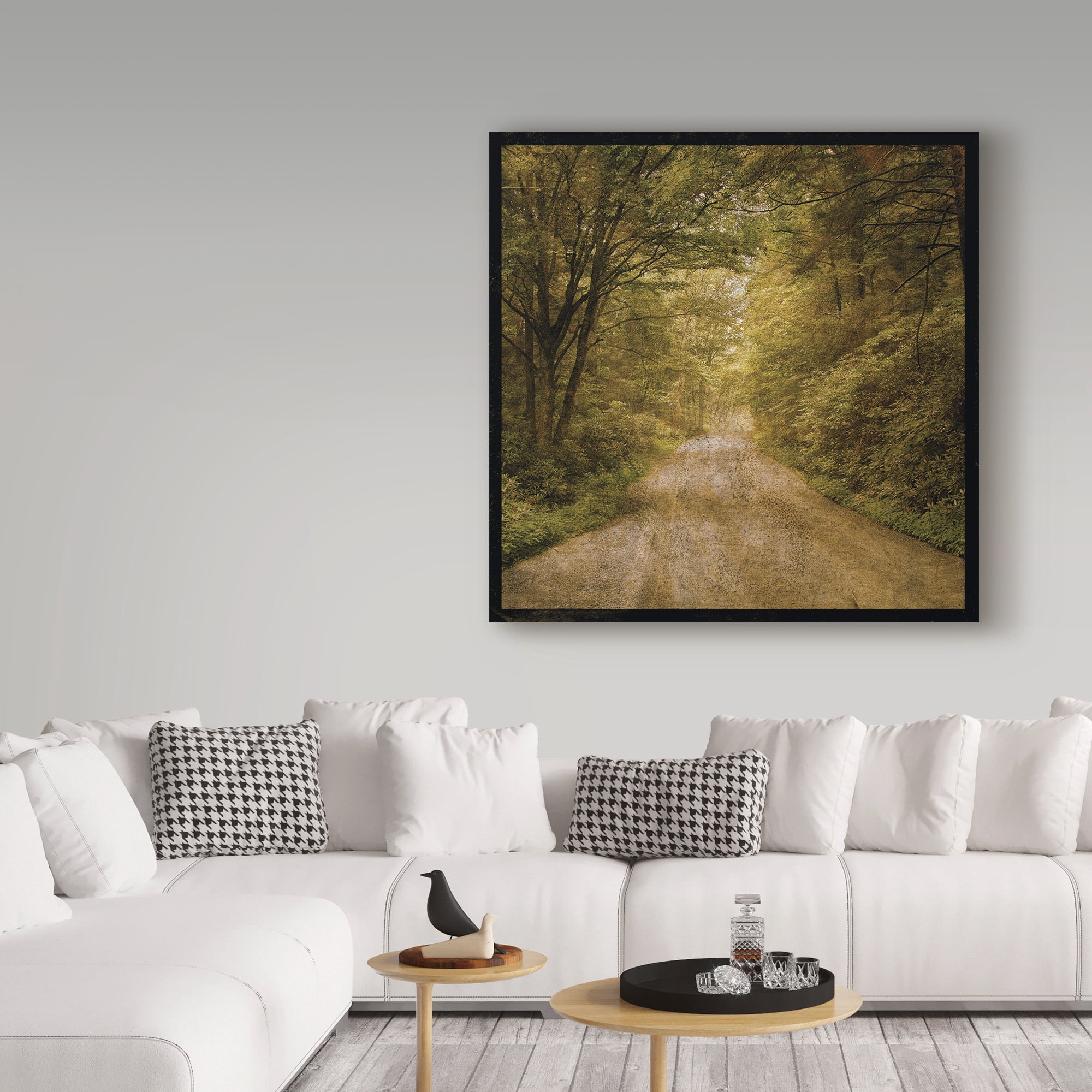 Trademark Fine Art 'Flannery Fork Road' Canvas Art by John W. Golden