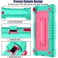 thumbnail image 3 of FIEWESEY for Walmart Onn 7 Inch Gen 3 2022 Tablet Case(Model:100071481),Shockproof Kids Case with Shoulder Strap&Stand Cover for Walmart Onn 7 3nd Gen 2022 Tablet+Screen Protector(Green*Pink,1 Pcs), 3 of 6