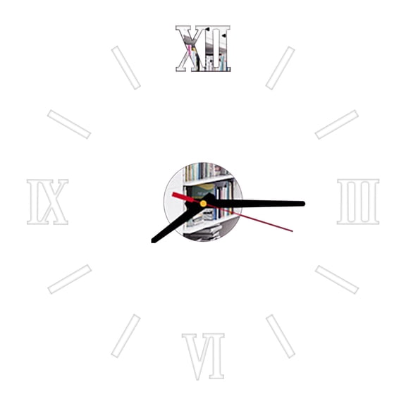 Giunmcul My Order Roman Digital Wall Clock Personality Silent Diy Acrylic Wall Sticker Decorative Wall Clock