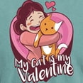 thumbnail image 3 of CafePress - My Cat Is My Valentine T Shirt - Mens Comfort Colors Shirt, 3 of 5