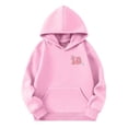 thumbnail image 3 of Double Digits Birthday Hooded Sports Jacket For Girls Athletic Pullover Sweatshirt With Front Pocket, 3 of 5