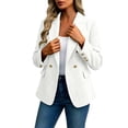 thumbnail image 5 of Purcolt Blazers for Women Business Casual Double Breasted Open Front Long Sleeve Lapel Work Office Blazer Jackets Summer Blazers for Women Lightweight S-2XL, 5 of 8