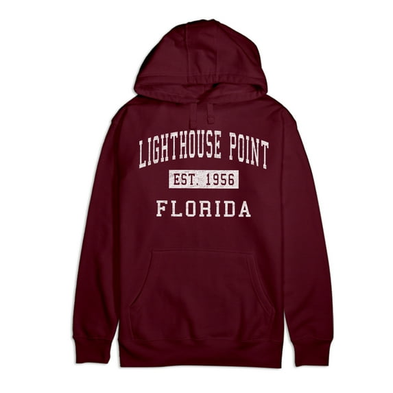 Lighthouse Point Florida Classic Established Premium Cotton Hoodie