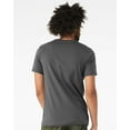 thumbnail image 3 of Bella Canvas Mens Crewneck Triblend Short Sleeve Tee, L, Solid Asphalt Triblend, 3 of 5
