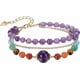 thumbnail image 1 of 7 Chakra Healing Crystal Stone Bracelet Amethyst Crystals Gemstones Bead Link Bracelets Jewelry for Women, 1 of 4