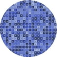 thumbnail image 1 of Ahgly Company Machine Washable Indoor Square Transitional Sky Blue Area Rugs, 3' Square, 1 of 7