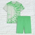 thumbnail image 5 of REUFTI Women's Solid Short Sleeve Lettuce Trim Top Shorts 2 Piece Outfits Pajama Set,Pajamas For Women,Pajamas,Provide Comfort,Promote Good Sleep,Enhance Privacy Protection,Relax Your Body, 5 of 6