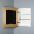 thumbnail image 2 of 13x16 Unfinished Rustic Picture Frame Medicine Cabinet, a recessed concealed medicine cabinet that you decorate yourself (Available in White, Black, Espresso, Silver, Unfinished and more!), 2 of 2