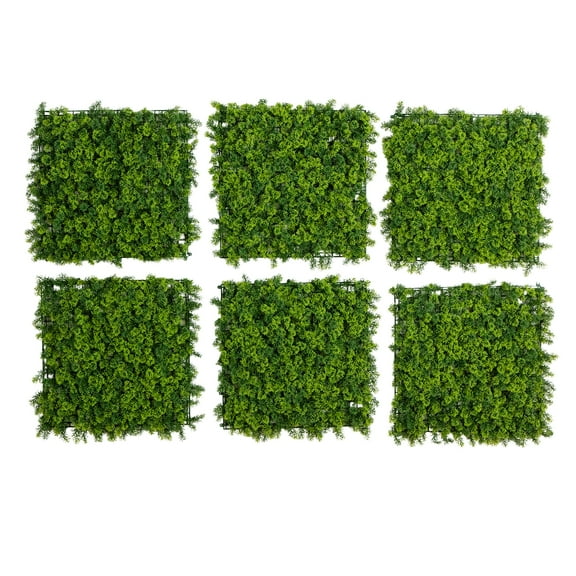 Nearly Natural 20in. x 20in. UV Resistant Irish Green Meadow Artificial Living Wall Panels (Indoor/Outdoor) - Set of 6