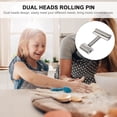 thumbnail image 6 of MRLESS Stainless Steel Dual Dough Roller for Baking, Pizza, Pastry, and Kitchen Use, 6 of 7
