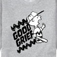 thumbnail image 3 of Peanuts - Good Grief - Men's Crew Neck Fleece Pullover, 3 of 6