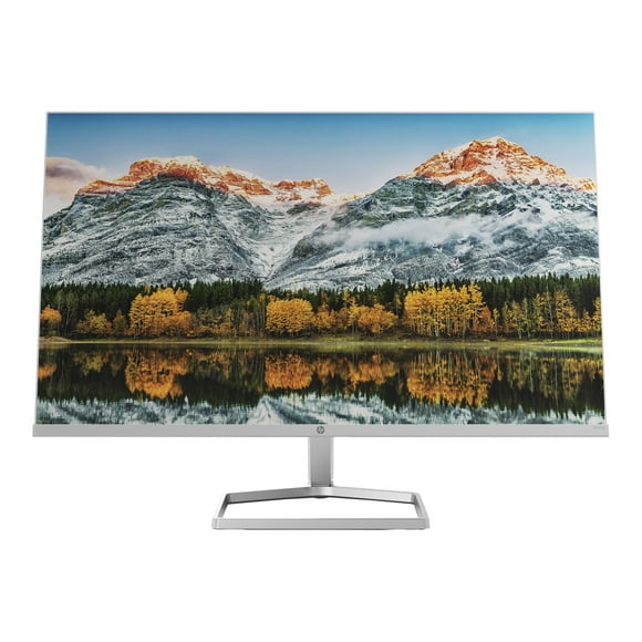 HP M27fw - LED monitor - 27" - 1920 x 1080 Full HD (1080p) @ 75 Hz - IPS - 300 cd/m�� - 1000:1 - 5 ms - 2xHDMI, VGA - silver, white head