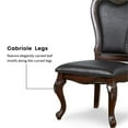 thumbnail image 3 of Bowery Hill Modern Faux Leather Side Chairs in White (Set of 2), 3 of 16