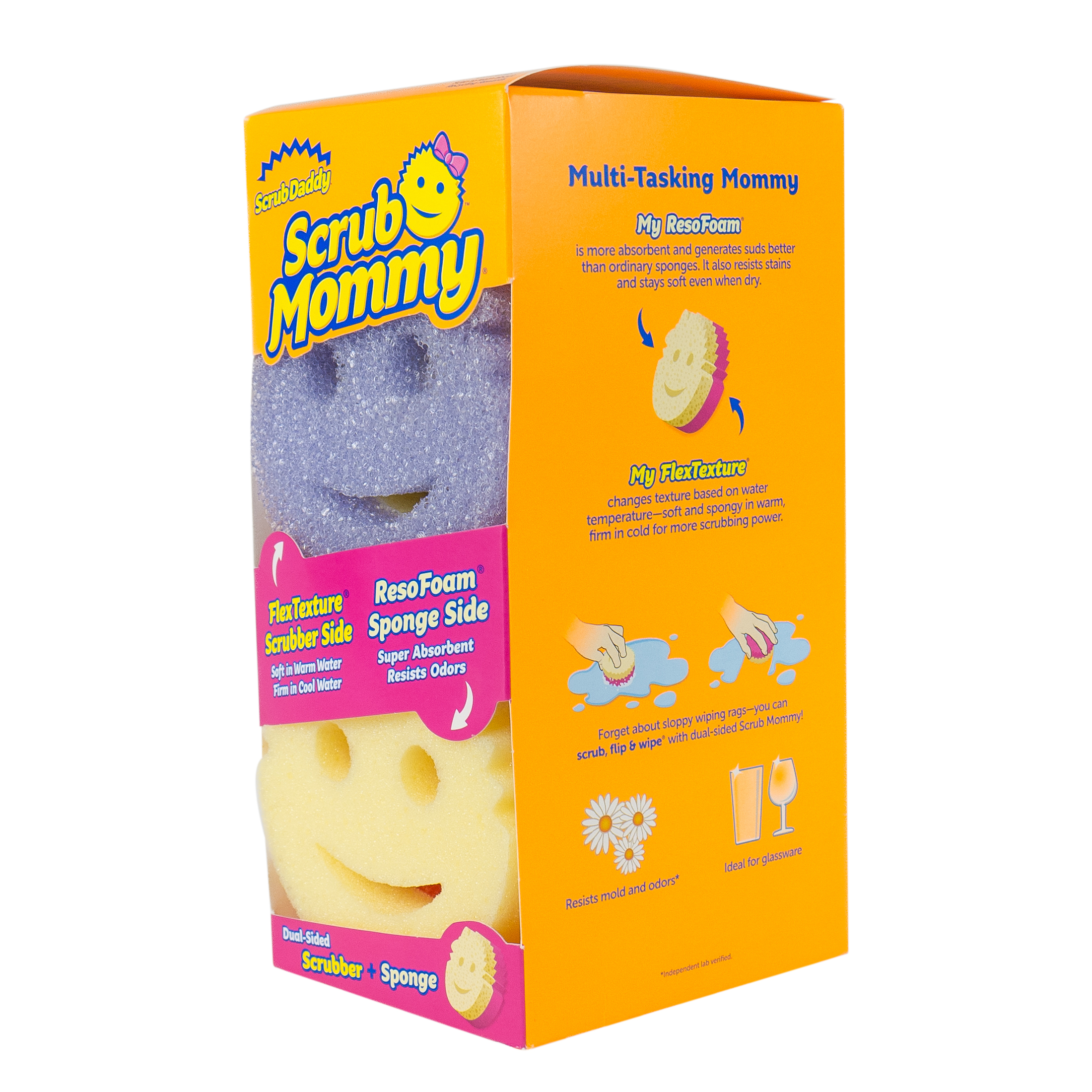 Scrub Daddy Scrub Mommy Cleaning Sponges, 4 Pack photo 3