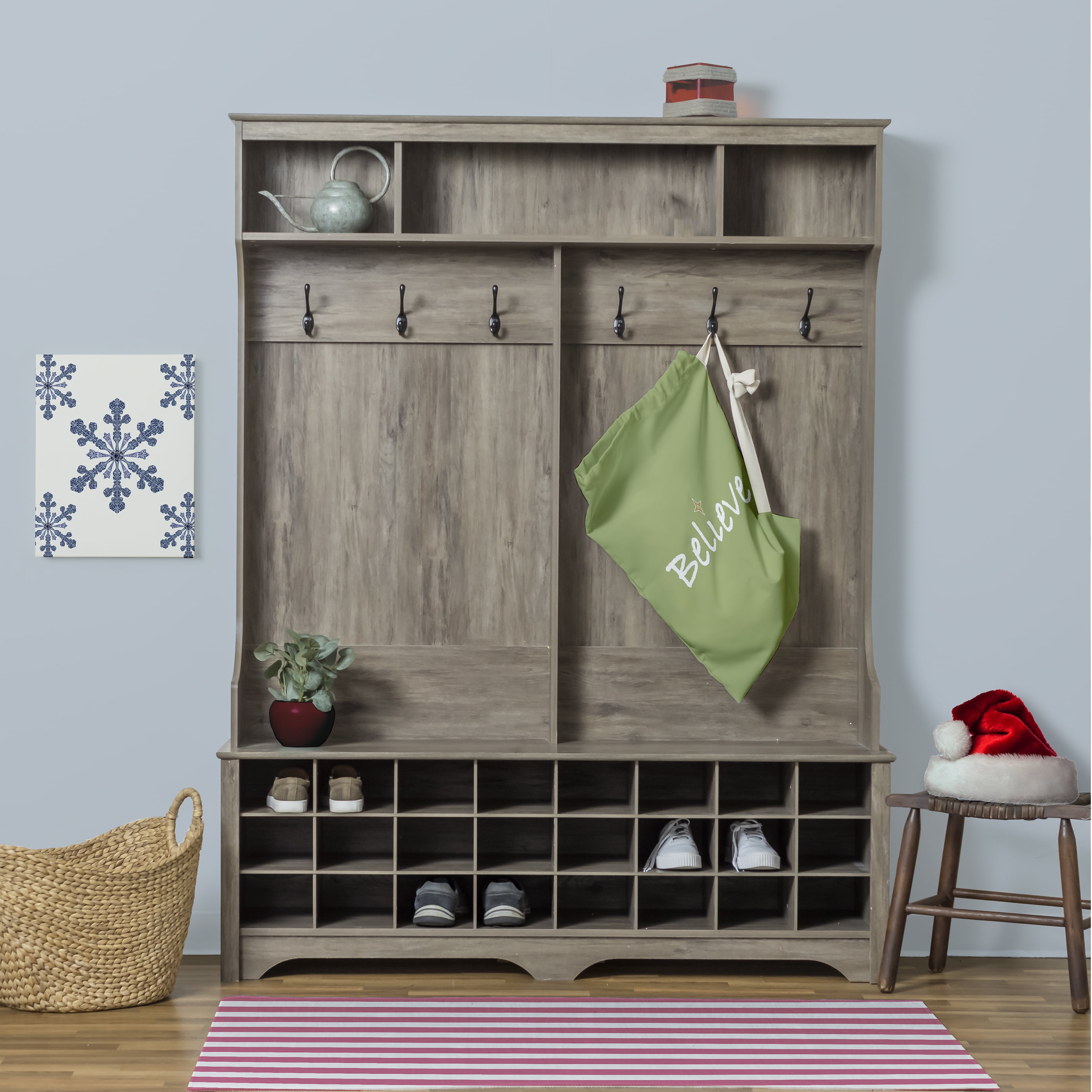 Simply Daisy Believe 28 x 36 inch Green Laundry Bag