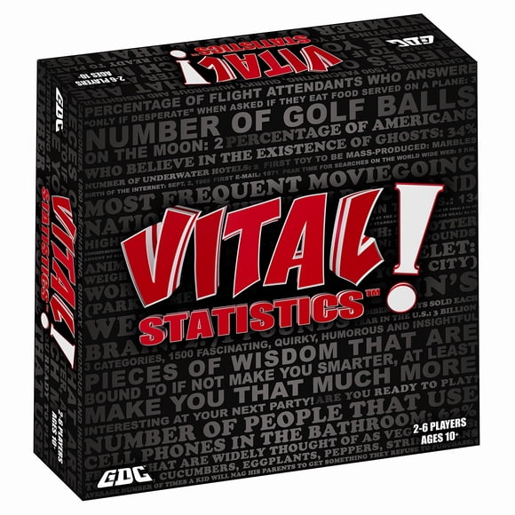 Juego de mesa GDC Vital Statistics para 2 a 6 jugadores, a partir de 10 años