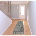 thumbnail image 5 of HomeRoots 508338 2 x 8 ft. Gray & Ivory Abstract Power Loom Stain Resistant Runner Area Rug, 5 of 6
